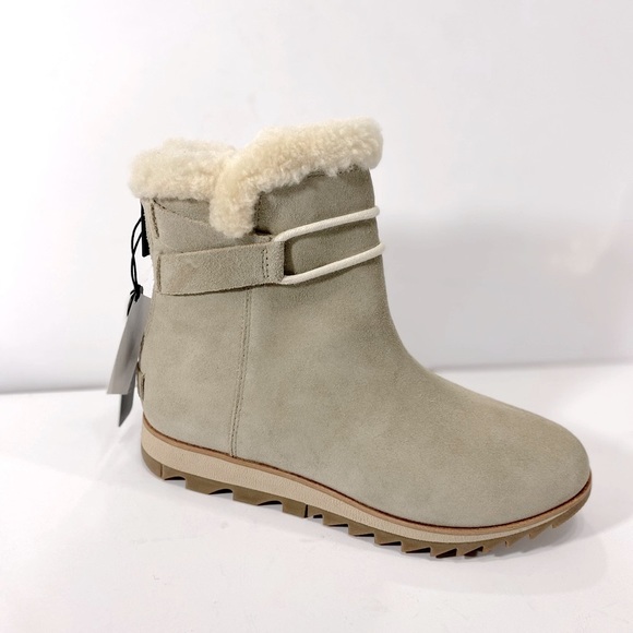 New Sorel Women’s Harlow Suede & Shearling Boots - Picture 4 of 12